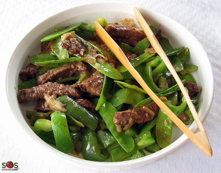 Chinese-Style Beef with Snow Peas