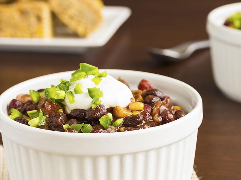 Chili vegetariano per sportivi