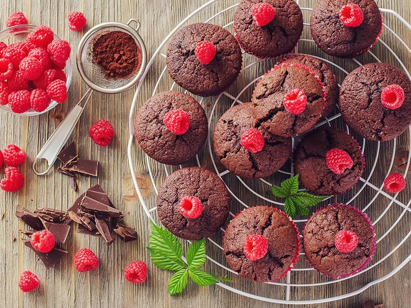 Muffins chocolat et petits fruits