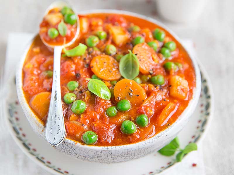Hachis végane et millet au cari