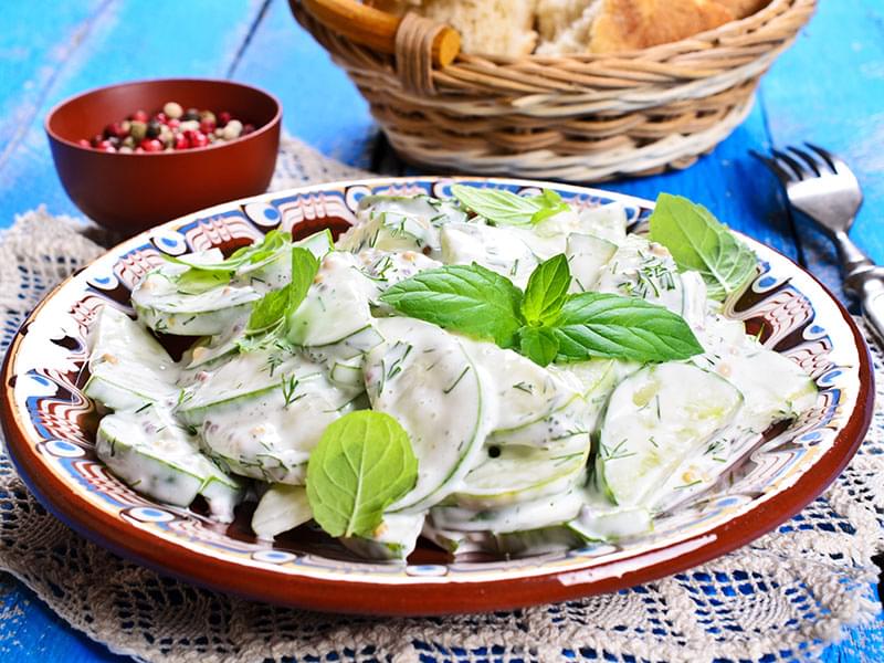 Creamy Cucumber & Dill Salad