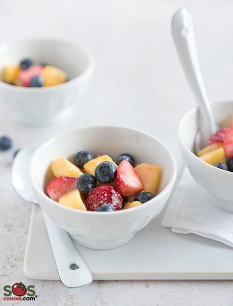 Coupe de fruits à la crème