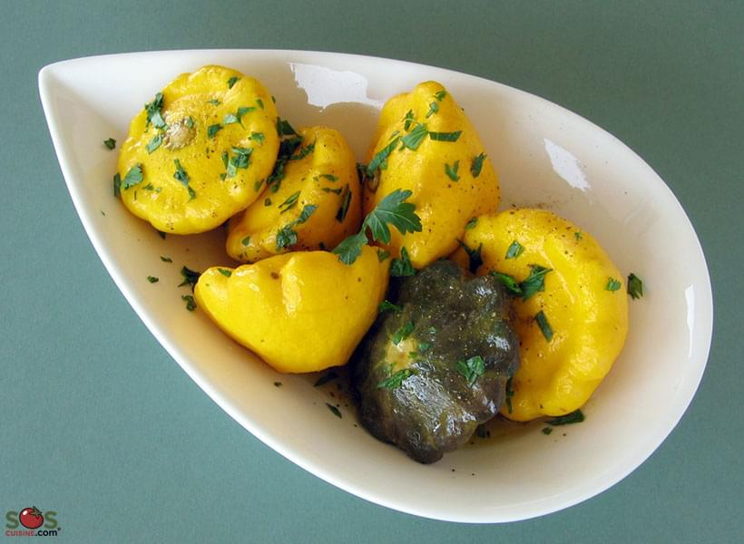 Zucchine patissone alla greca