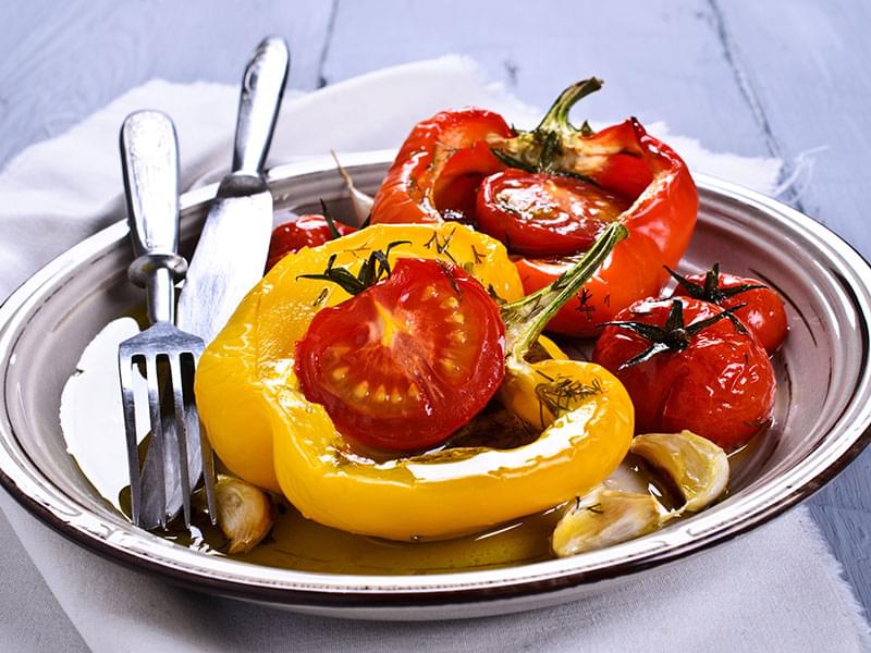 Tomato-Stuffed Peppers